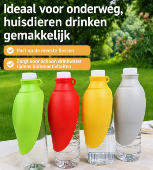 Drinkbak voor op een drinkfles